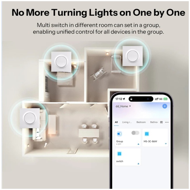 Sonoff Zigbee Smart Wall Mechanical Switch 1-Button White - Image 4