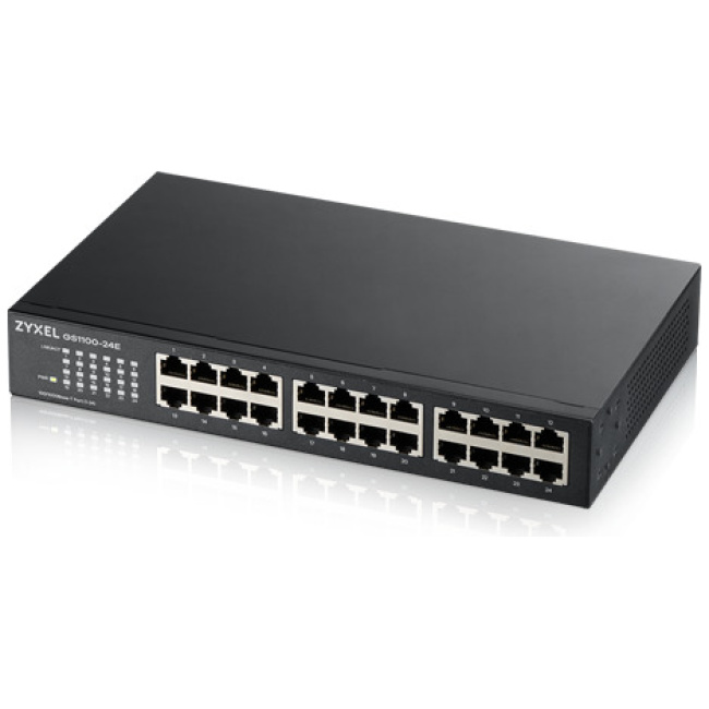 Zyxel Switch Gigabit Ethernet 24-Port R/M UK Plug GS1100-24E - Image 2