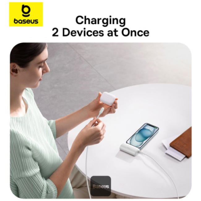 Baseus Powerbank 20W 5000mAh Plug-In USB-C 20W Black - Image 7
