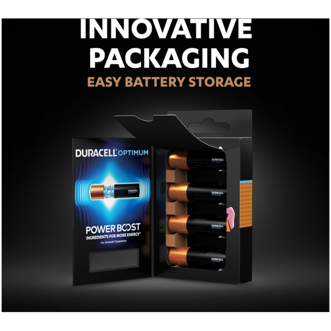 Duracell OPTIMUM AA Up to 200% More Power than Duracell Plus (4pcs) - Image 2