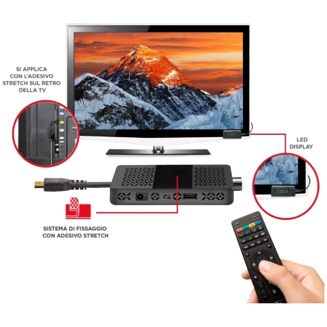 GBC JollyLine JL43703 Full HD DVB-T2 Stick Receiver with HDMI - Image 3