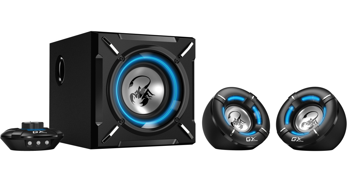 Genius Speakers 2.1 CH Gaming Speaker System 26W RMS SW-G2.1 1000 - Image 3
