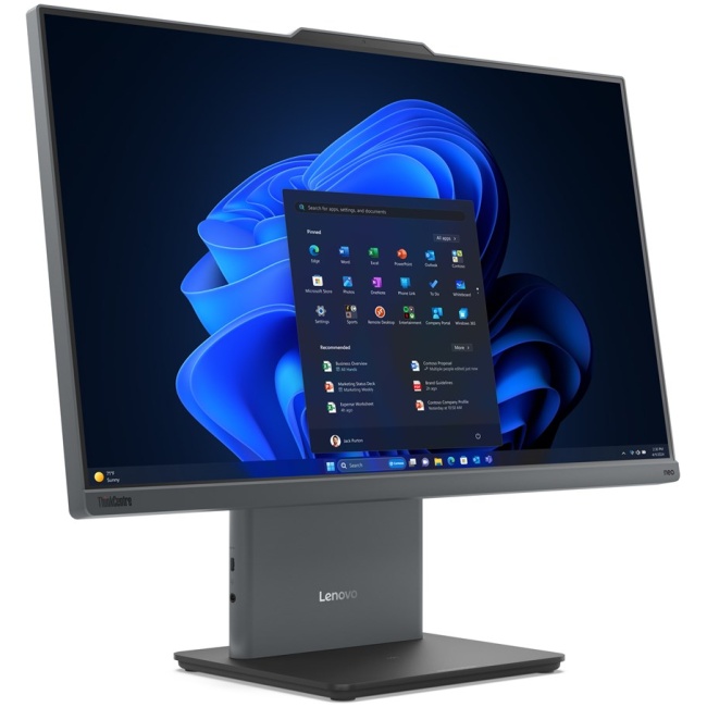 Lenovo ThinkCentre neo 50a 24 Gen 5 Intel Core 5 210H 60.5 cm (23.8") 1920 x 1080 pixels Touchscreen All-in-One PC 16 GB DDR5-SDRAM 512 GB SSD Windows 11 Pro Wi-Fi 6 (802.11ax) Grey - Image 3
