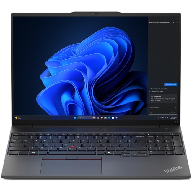 Lenovo ThinkPad E16 Gen 2 (AMD) AMD Ryzen™ 5 7535U Laptop 40.6 cm (16") WUXGA 8 GB DDR5-SDRAM 256 GB SSD Wi-Fi 6E (802.11ax) Windows 11 Pro English Black New Repack/Repacked - Image 7