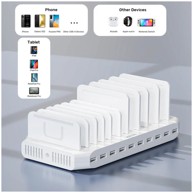 Unitek Charge Station 60W 10-Port 10x2.4A Y-2190D - Image 5