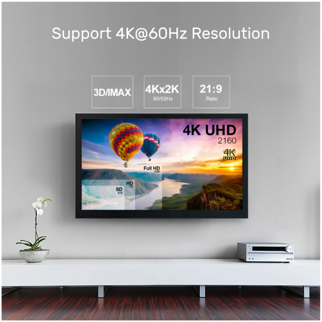 Unitek Y-C1028BK UltraPro HDMI V2.0 Active Optical Cable 10m - Image 6
