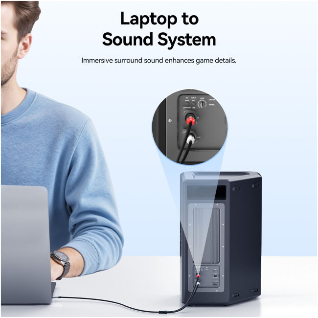 Vention AUDIO CONVERTER USB-C to 2RCA Male Cable 2.0m BIKHH - Image 5