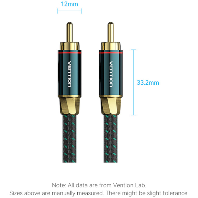 Vention AUDIO Digital Coaxial RCA Cable 2.0m BCTGH - Image 12