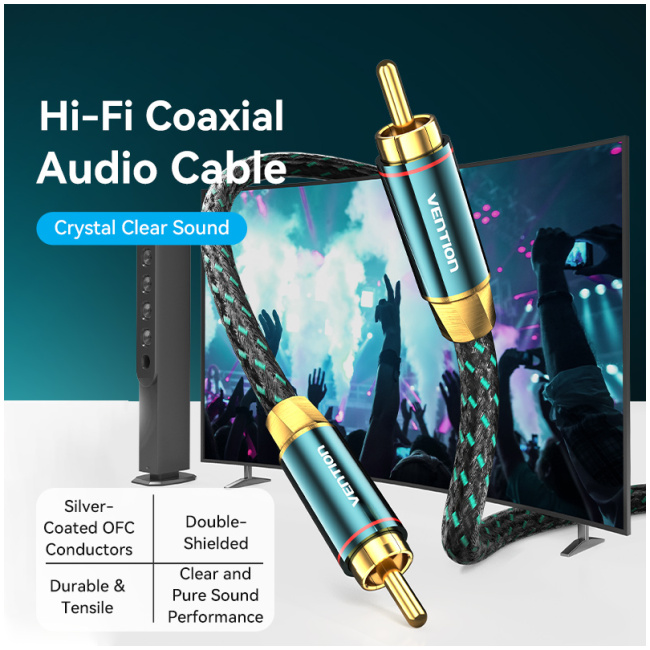 Vention AUDIO Digital Coaxial RCA Cable 2.0m BCTGH - Image 3