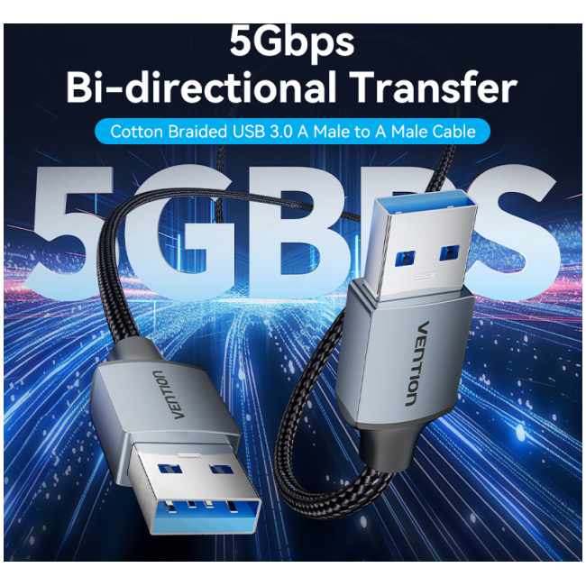Vention Cable USB-A 3.0 M-M Braided 1.5m CTSHG - Image 11