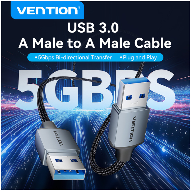 Vention Cable USB-A 3.0 M-M Braided 1.5m CTSHG - Image 10