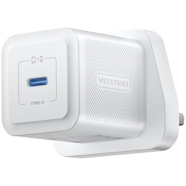Vention Charger Wall GaN 20W 1xUSBC UK-Plug Mini White FEPW0-UK - Image 2