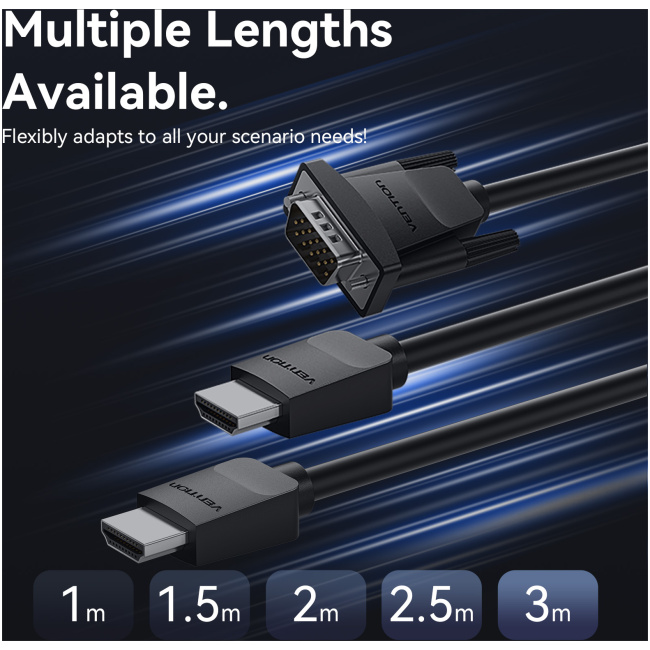Vention HDMI-A Male to VGA Male Cable 3.0m Black ABMBI - Image 6