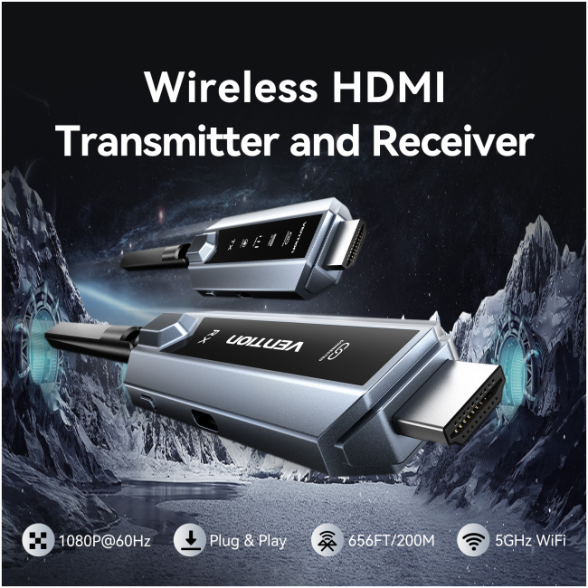 Vention ADPH0-2 Full HD Wireless HDMI Kit 1x Transmitter (Source) to 2x Receivers (Displays) - Image 11