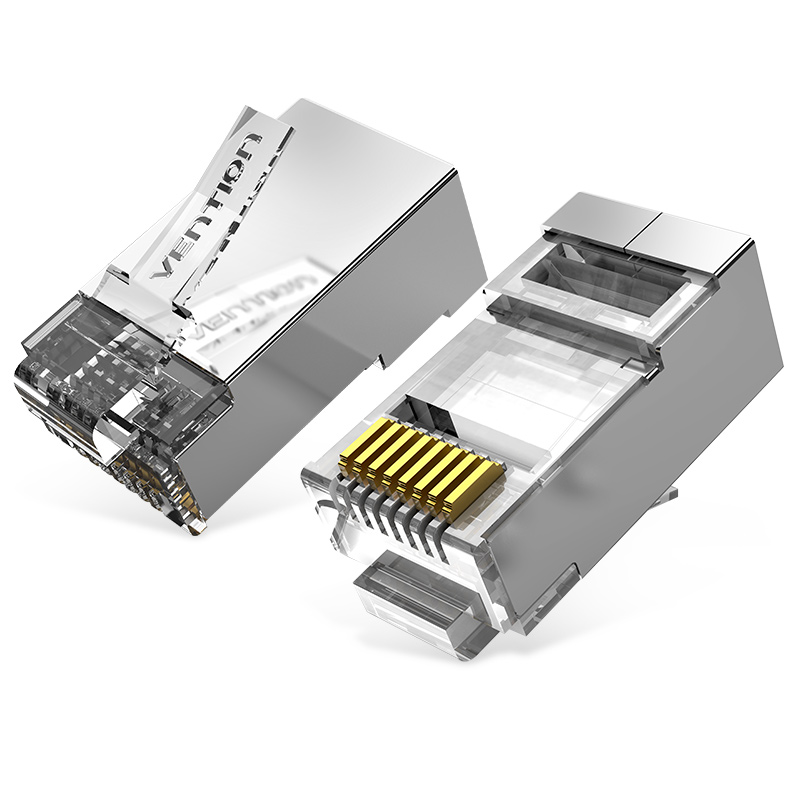 Vention NETWORK Connectors CAT6A FTP Modular Plug IDFR0-50 (50-Pack) Vention NETWORK Connectors CAT6A FTP Modular Plug IDFR0-50 (50-Pack) - Image 1