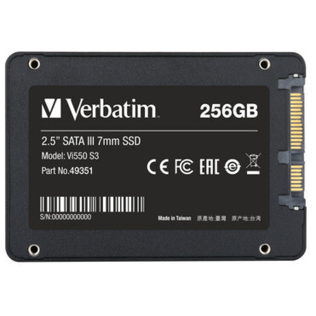 Verbatim SSD Internal VI550 S3 2.5" 256GB - Image 2