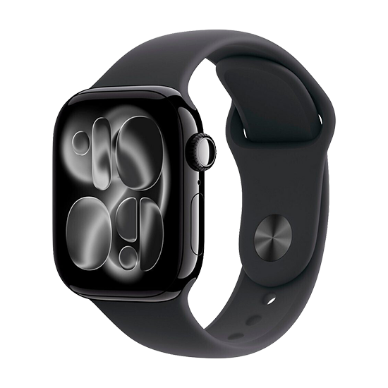 Watch Apple Watch Series 11 (2025) GPS 42mm Jet Black Aluminium Case with Black Sport Band M/L – Black