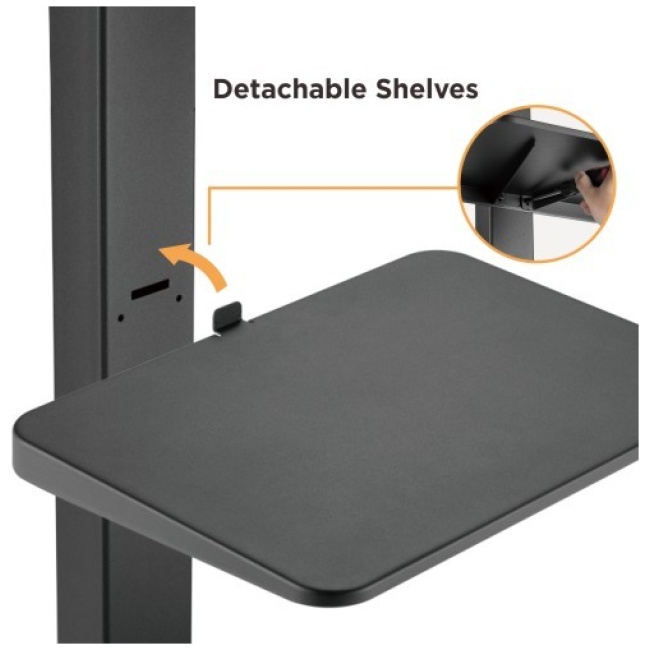 Brateck FS32-46W TV Trolley with Shelf 60x40 1.53m 40kg - Image 4