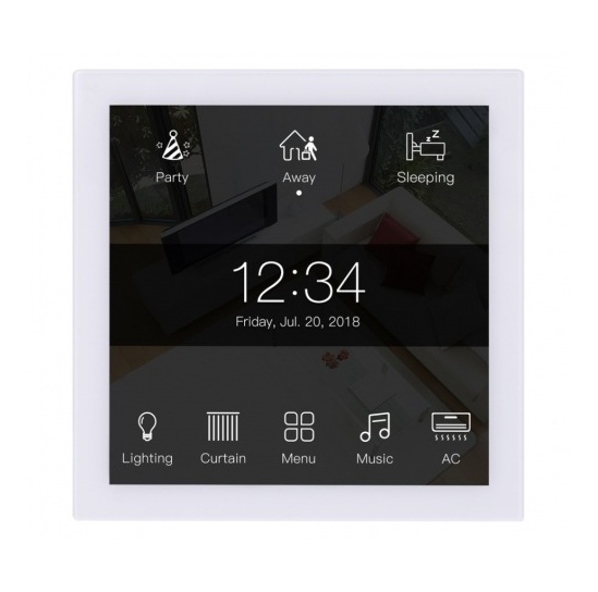HDL GRANITE Panel White with 4'' Touch Display HDL GRANITE Panel White with 4'' Touch Display, Built In Temperature, Humidity & Proximity Sensor - Image 1
