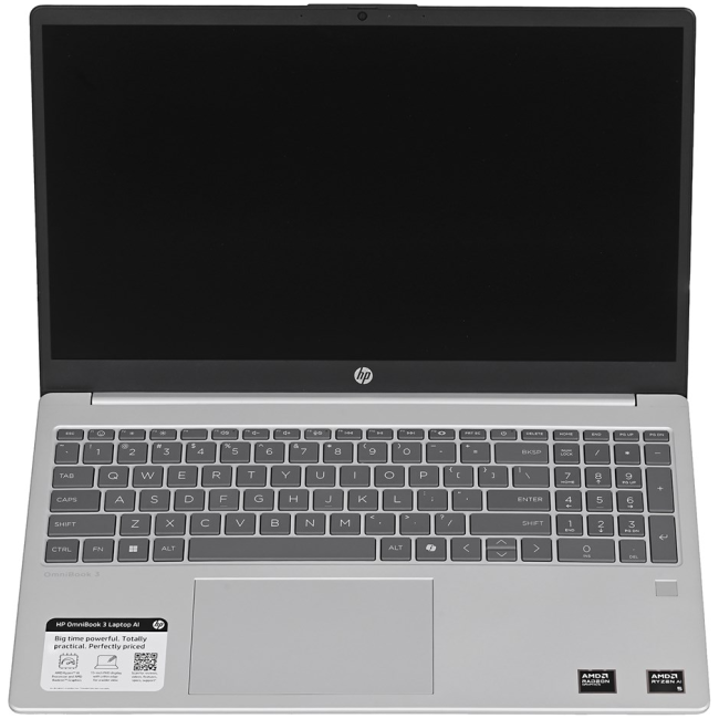HP OmniBook 3 15-FN0105D Ryzen AI 5 330 15.6" FHD Touch IPS 16GB 512GB SSD Windows 11 Glacier Silver (REPACK) 2-year warranty New Repack/Repacked