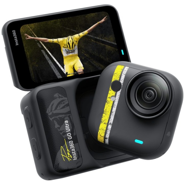 Insta360 GO Ultra Tadej Pogacar Edition - Custom Bike Bundle, Printed Autograph, 128GB SD Card