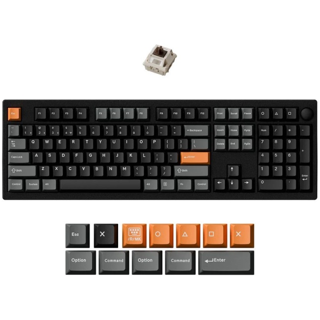 Keychron P6 Ultra (P6-M3) ZMK 8K Wireless Custom Mechanical Keyboard Brown Switch RGB 100% US Layout