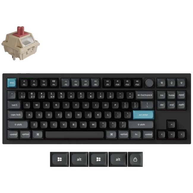 Keychron Q3 Ultra (Q3U-M1) ZMK RGB 8K Wireless Custom Mechanical Keyboard-Red Switch 80% US