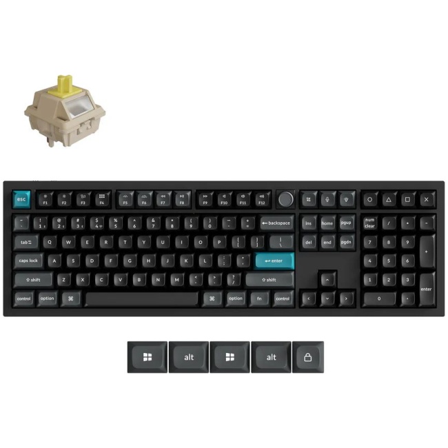 Keychron Q6 Ultra (Q6U-M4) ZMK RGB 8K Wireless Custom Mechanical Keyboard-Banana Switch 100% US