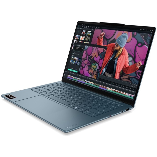 Lenovo Yoga Slim 7 14AKP10 Ryzen AI 5 340 14" WUXGA OLED 400 nits 60 Hz Glossy 16 GB LPDDR5-6400 512 GB SSD Radeon 840M Graphics 1080p webcam 70 Wh Win11 Tidal Teal - Image 2