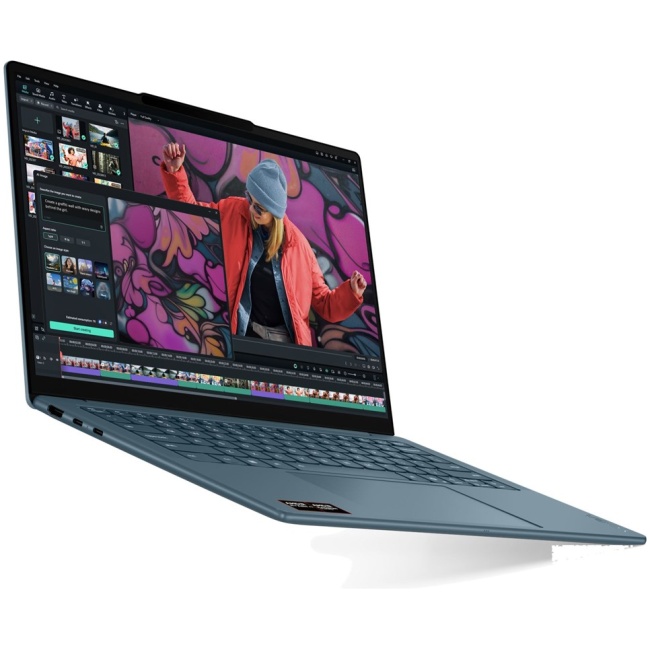Lenovo Yoga Slim 7 14AKP10 Ryzen AI 5 340 14" WUXGA OLED 400 nits 60 Hz Glossy 16 GB LPDDR5-6400 512 GB SSD Radeon 840M Graphics 1080p webcam 70 Wh Win11 Tidal Teal - Image 3