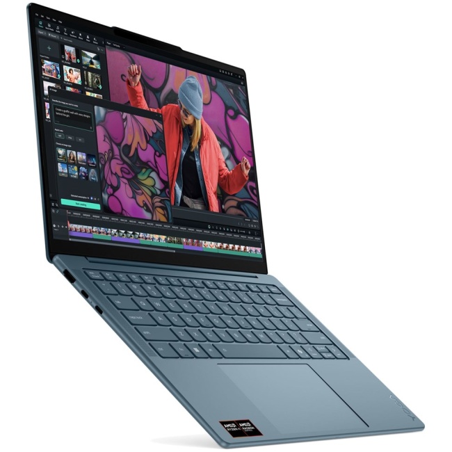 Lenovo Yoga Slim 7 14AKP10 Ryzen AI 5 340 14" WUXGA OLED 400 nits 60 Hz Glossy 16 GB LPDDR5-6400 512 GB SSD Radeon 840M Graphics 1080p webcam 70 Wh Win11 Tidal Teal - Image 5