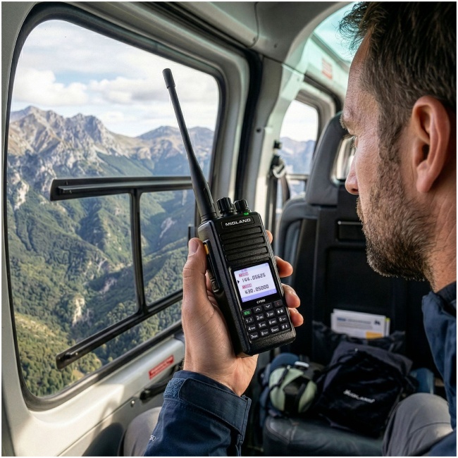 Midland Radio Amateur VHF/UHF 10W IP67 3600mAh CT990-EBR - Image 6