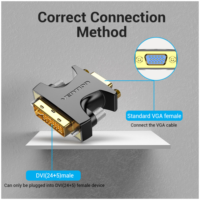 Vention VGA Adaptor Female to DVI Male ECFB0 - Image 4
