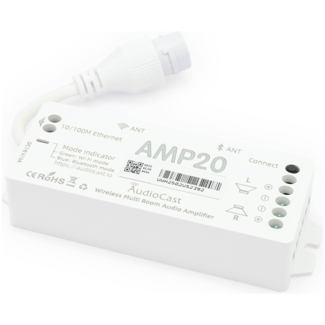 iEast Audiocast AMP20 Multiroom Amplifier WiFi & BT 2x20W Airplay-Spotify - Image 2