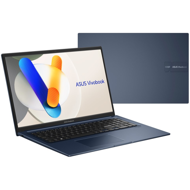 ASUS Vivobook 17 X1704VA-AU1068W Core 5 120U 17.3" FHD IPS-level Panel 60Hz 250nits AG 16GB DDR5 SSD512 Intel Graphics WLAN+BT Cam720p 50WHrs Win11 Quiet Blue