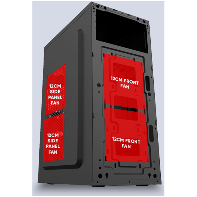 Alcatroz PC Case M-ATX FUTURA MILLENIA ECO M800 PRO with 250W PSU - Image 4