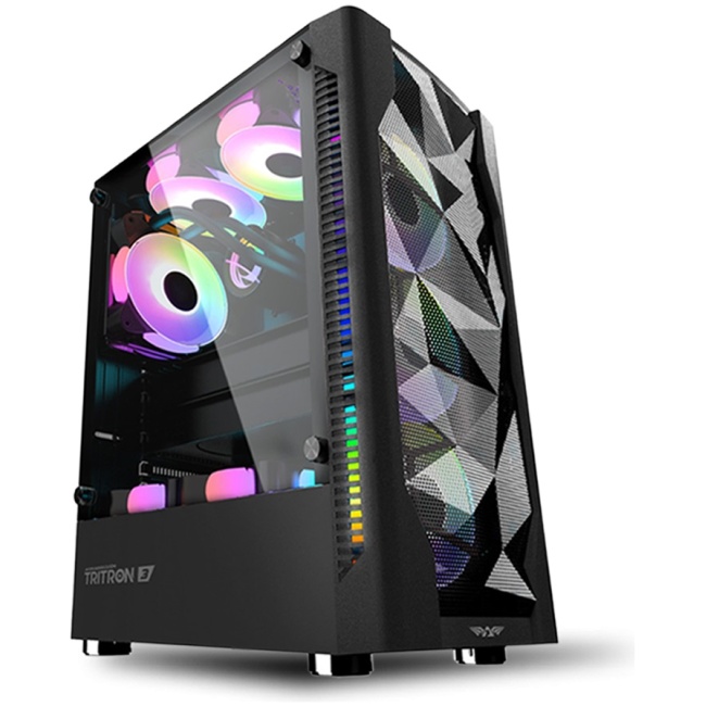 Armaggeddon Gaming Case ATX 3xARGB TRITRON 3 Black