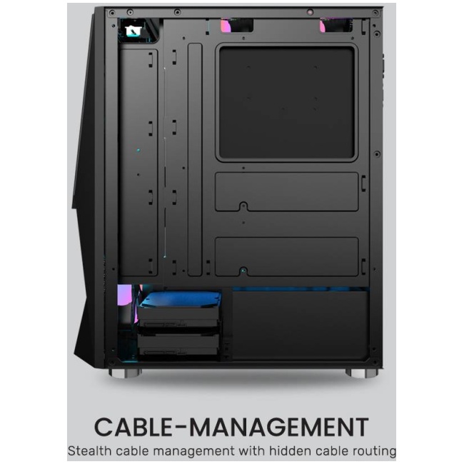 Armaggeddon Gaming Case ATX 3xARGB TRITRON 3 White - Image 4
