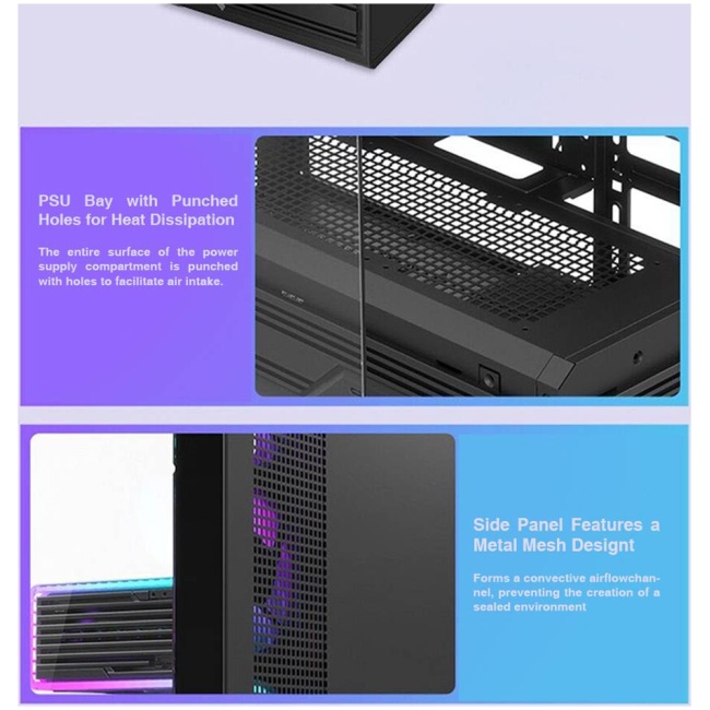 Armaggeddon Gaming Case ATX AQUARON XTREME X10 With 10x ARGB Fans - Image 5