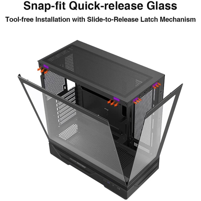Armaggeddon Gaming Case ATX AQUARON XTREME X10 With 10x ARGB Fans - Image 8
