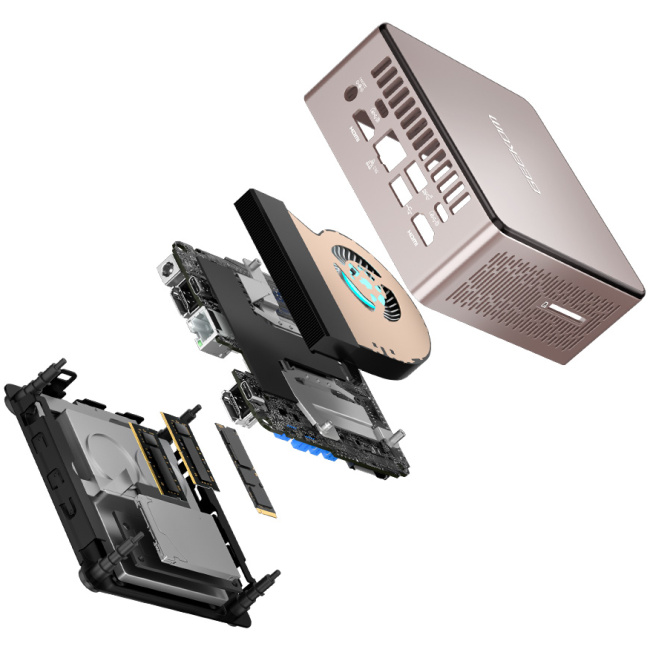 GEEKOM A5 Mini PC AMD Ryzen7 5825U 16GB DDR4, 512GB NVMe, 2.5GbE, HDMI/USB-C, Win11 Pro - Image 8