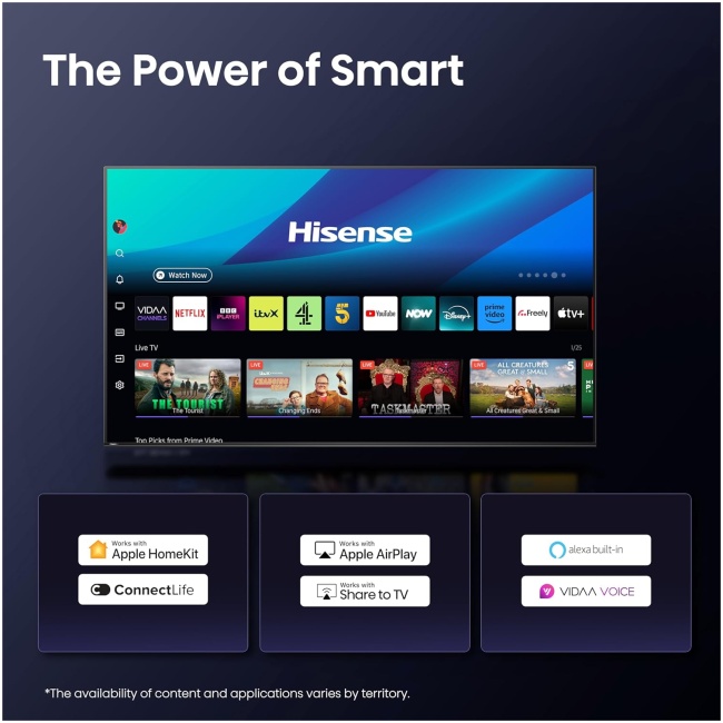 Hisense 50U7Q 50'' 4K Smart QLED MINI LED 144hz TV - Image 4