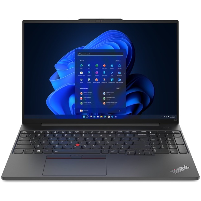 Lenovo ThinkPad E16 Gen 1 (Intel) Intel® Core™ i5 i5-1335U Laptop 40.6 cm (16") WUXGA 16 GB DDR4-SDRAM 256 GB SSD Wi-Fi 6 (802.11ax) Windows 11 Pro US English Black New Repack/Repacked