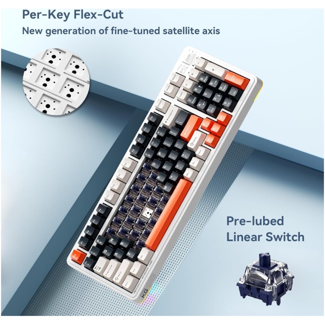 Machenike Wireless Gaming Keyboard KG98 KAILH Linear Switches - Image 5