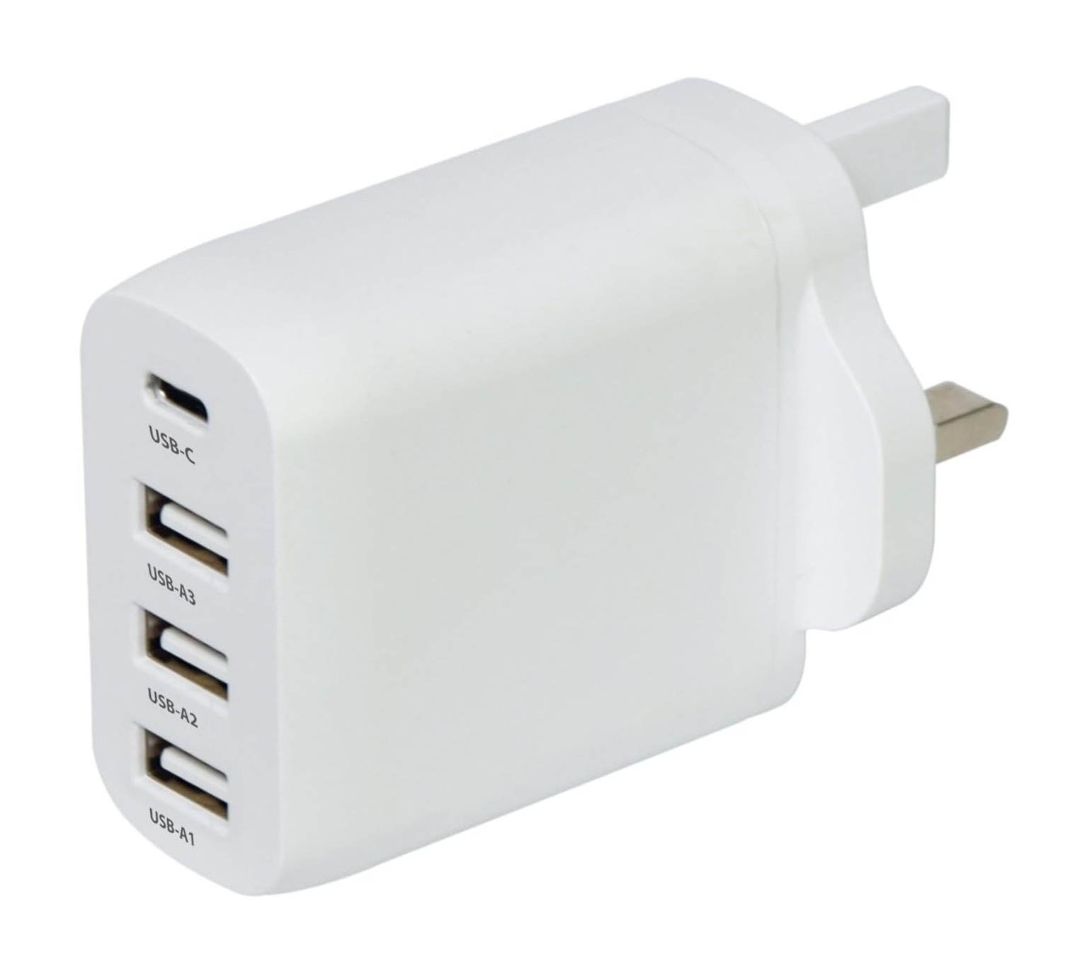 Mercury POWER Wall Charger 35W 3xUSBA 1xUSBC White 421.724UK Mercury POWER Wall Charger 35W 3xUSBA 1xUSBC White 421.724UK - Image 1