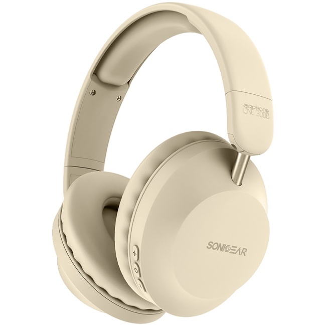 SonicGear Headphones Bluetooth AIRPHONE DNC3000 Cream