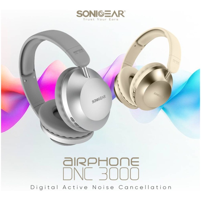 SonicGear Headphones Bluetooth AIRPHONE DNC3000 Cream - Image 9
