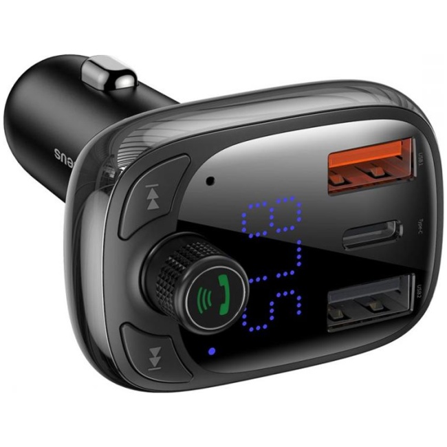 Baseus S13 Car FM Transmitter-Charger 36W USB/BT/SD - Image 3