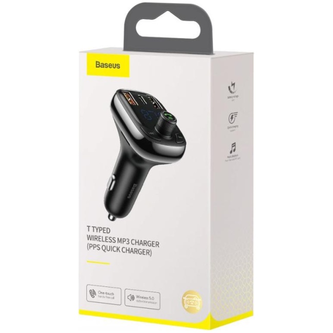 Baseus S13 Car FM Transmitter-Charger 36W USB/BT/SD - Image 7