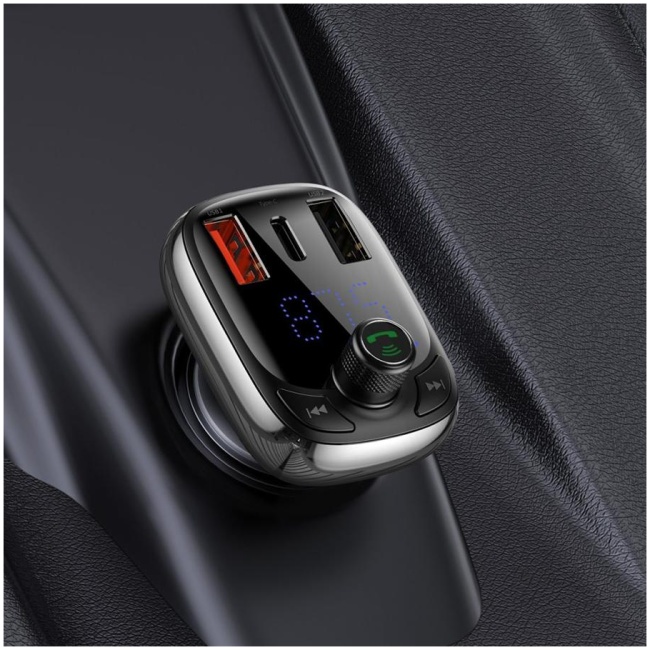 Baseus S13 Car FM Transmitter-Charger 36W USB/BT/SD - Image 9